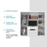 Guarda-Roupa Casal 6 Portas com Gaveteiro Porto Móveis Carraro - 4