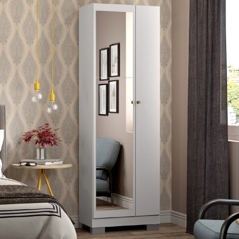 Sapateira 2 Portas com Espelho Carraro