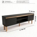 Ver imagem 5 de Rack para TV até 65 Polegadas 155cm Cava Sala Byhouse