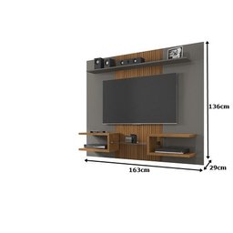 Painel Atlas Titanium Naturalle Ripado – Bechara Móveis - 3