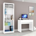 Ver imagem 1 de Conjunto de Escritório com Escrivaninha 02 pç CJ43018-013 Tecno Móbili - Branco