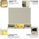 Ver imagem 2 de Home para TV 217 Luminare LED Reflecta 100% MDF Off White - Gelius