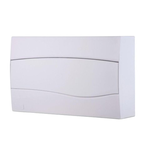 Quadro de Distribuição de Sobrepor 18 Din ou 12 Nema Tramontina com Porta Branca Tramontina