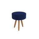 Ver imagem 7 de Kit 2 Poltronas Decorativa Sala Nina com Puff Balaqui Decor Cor:azul Marinho