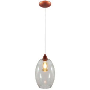 Pendente Moderno Barril Extra Grande Multi Ambientes:cobre/cobre C/transparente/110/220