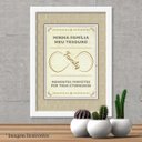 Ver imagem 1 de Quadro Decorativo Minha Família Meu Tesouro - Frases - Tamanho A3 - Premium - Acrílico e Moldura