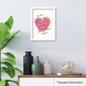 Quadro Decorativo Encontrei o Amor - Frases - Tamanho A3 - Premium - Acrílico e Moldura - 2