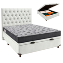 Ver imagem 1 de Kit Cama Box Bau + Cabeceira + Colchão Casal D33 - Iso100 - Ortobom