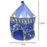 Barraca Infantil Toca Dobrável Castelo 100 Bolinhas Menino Cabana Tenda Azul Brinqway BW-068AZ - 2