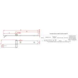 Kit Dobradiça Chumbar N-1 20cm 1 Haste Porta Portão Porteira Dourado - 3