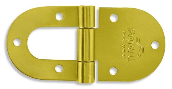 Kit Dobradiça Borboleta N-1 10cm Portão Porta Forsul Dourado - 2