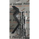 Ver imagem 1 de Kit Suporte de Corrimão Forsul (3 Suportes + Parafusos) Preto