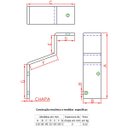 Ver imagem 3 de Kit Suporte de Corrimão Forsul (3 Suportes + Parafusos) Preto