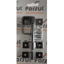Ver imagem 1 de Kit Ferrolho Tranca Trinco Com Alça 15cm N-2 Forsul Preto