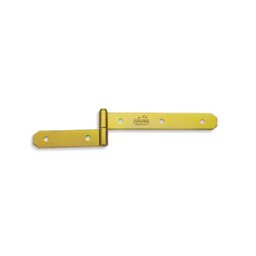 Kit Dobradiça Parafusar N-2 25cm 1 Haste Portão Porteira Dourado - 2