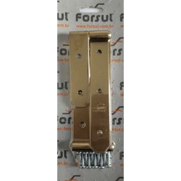 Kit Dobradiça Parafusar N-2 25cm 1 Haste Portão Porteira Dourado - 1