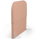 Ver imagem 4 de Cabeceira Cama Box Casal Estofada Orgânica 140cm Alice W01 Linho Rosê - Lyam Decor