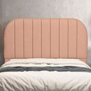 Ver imagem 1 de Cabeceira Cama Box Casal Estofada Orgânica 140cm Alice W01 Linho Rosê - Lyam Decor