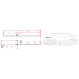 Kit Dobradiça Parafusar N-2 25cm 1 Haste Portão Porteira Preto - 3