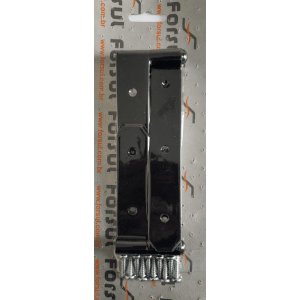 Kit Dobradiça Parafusar N-2 25cm 1 Haste Portão Porteira Preto