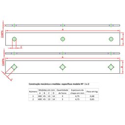 Jogo para Madeiramento N-1 Forsul Preto - 6