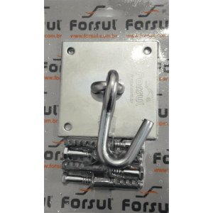 Kit Gancho Parafusar N-2 (gancho E Parafusos) Forsul Prata