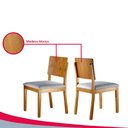 Ver imagem 6 de Conjunto Sala de Jantar Vitoria 4 Lugares Mesa Redonda 1,2m e 4 Cadeiras Madeira Maciça Móveis Mundi