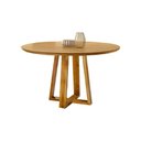 Ver imagem 4 de Conjunto Sala de Jantar Vitoria 4 Lugares Mesa Redonda 1,2m e 4 Cadeiras Madeira Maciça Móveis Mundi