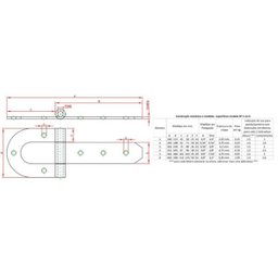 Kit Para Portão N-2 Forsul (dobradiça Ferradura + Ferrolho) Dourado - 3