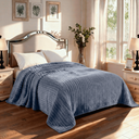 Ver imagem 1 de Manta Cobertor Casal Luster Canelada 180x220cm Microfibra Super Macio Premium