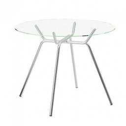 Mesa com Tampo de Vidro Line 1527 (Não Acompanha Cadeiras) Carraro - 1