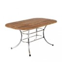 Ver imagem 1 de Mesa de Jantar Tampo Native e Tubos Cromados Carraro