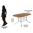 Ver imagem 2 de Mesa de Jantar Tampo Native e Tubos Cromados Carraro