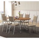 Ver imagem 3 de Mesa de Jantar Tampo Native e Tubos Cromados Carraro