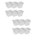 Ver imagem 2 de CONJ 12 CUBAS Gastronômicas Em POLICARBONATO GN 1/6X100 mm 1,5 Litros Sem TAMPA CAMBRO Originais CAM