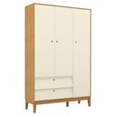 Ver imagem 6 de Quarto de Bebê Unique 3 Portas com Cômoda Sapateira e Painel Farm com Led Freijó Off White Eco Wood