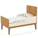 Ver imagem 3 de Quarto de Bebê Unique 3 Portas com Cômoda Sapateira e Painel Farm com Led Freijó Off White Eco Wood