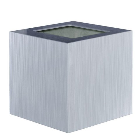 Arandela AR104V Externa Box Escovado Inox Bivolt para Parede Hansa