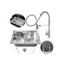 Cuba Cozinha Gourmet Aço Inox 60x42 Cm + Torneira Flexível - 1
