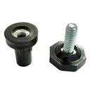 Ver imagem 1 de Kit com 12 Pé Nivelador 1/4x3/4 com Base de 22mm + Bucha Metálica