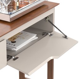 Aparador Buffet Sala Flow Eros 2 Portas com Pés de Madeira com Freijó - Rede Móveis - 4
