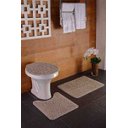 Ver imagem 1 de Tapete para Banheiro Kit com 3 Peças High Algodão Oásis