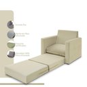 Ver imagem 3 de Poltrona Simi 2 em 1 Poltrona Cama Bege Estofama