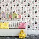 Ver imagem 1 de Papel de Parede Decorativo Baby para Meninas Pandinhas Dançarinas 3,3m