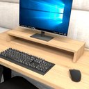 Ver imagem 1 de Suporte p/ Monitor MDF Mesa Escritório 70cm x 20cm F5