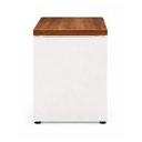 Ver imagem 4 de Mesa de Escritório Executiva Reta - 1,20m X 0,60m (tampo 40mm) - Nogal Sevilha / Champanhe
