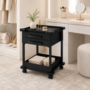 Ver imagem 4 de Carrinho Gaveteiro Organizador Multiuso 2 Gavetas Preto com Rodinhas - Mad.U Organização