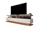 Ver imagem 2 de Rack Bancada para Tvs até 75 Polegadas Vivare Off White/freijó