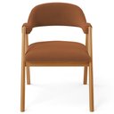 Ver imagem 3 de Kit 06 Cadeiras de Jantar e Estar Living Estofada Nadja L02 Bouclê Terracota - Lyam Decor