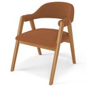 Ver imagem 6 de Kit 06 Cadeiras de Jantar e Estar Living Estofada Nadja L02 Bouclê Terracota - Lyam Decor